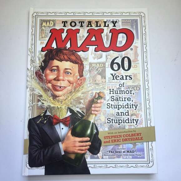 Totally MAD Magazine 60 Years of Humor 2012 HC with 12 Classic MAD Cover Prints - Picture 2 of 16